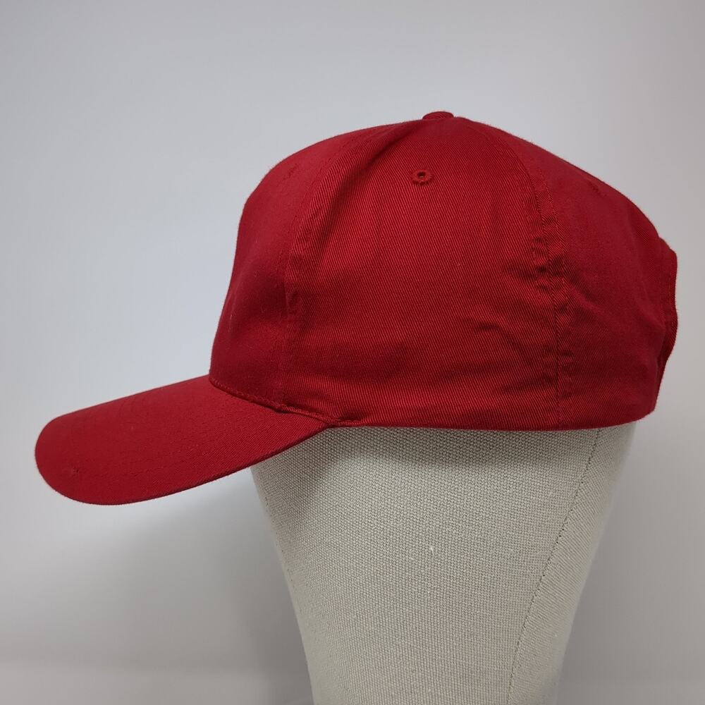 Basic Hat Snapback Hat Red One Size Solid Blank A… - image 3